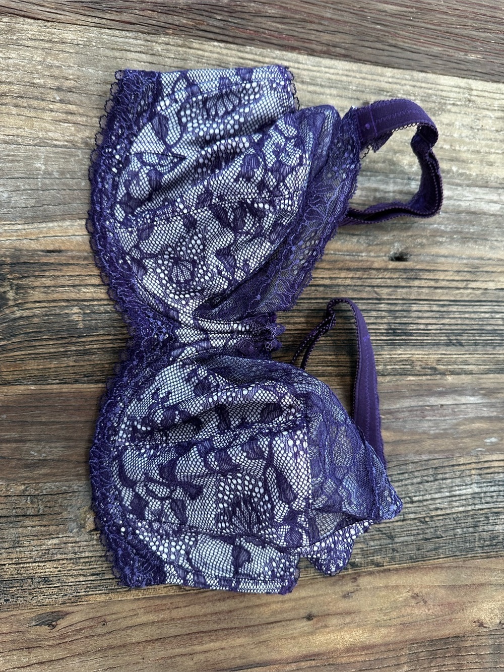 Fantasie Purple Lace Underwire Bra
